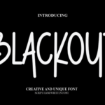 Blackout Font - Featured Image