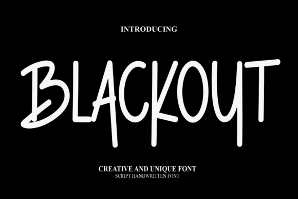Blackout Font - Featured Image