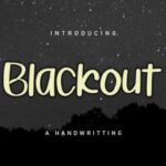 Blackout Font - Featured Image