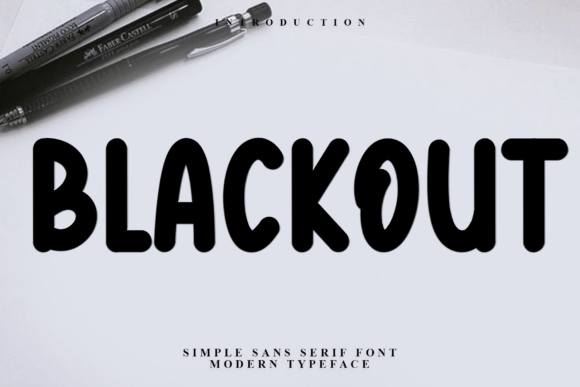 Blackout Font - Featured Image