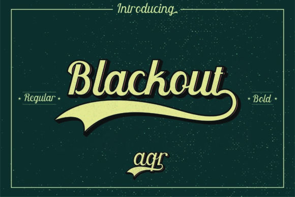 Blackout Font - Featured Image