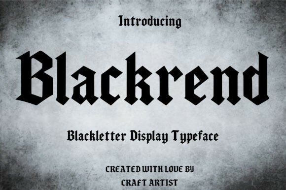 Blackrend Font - Featured Image
