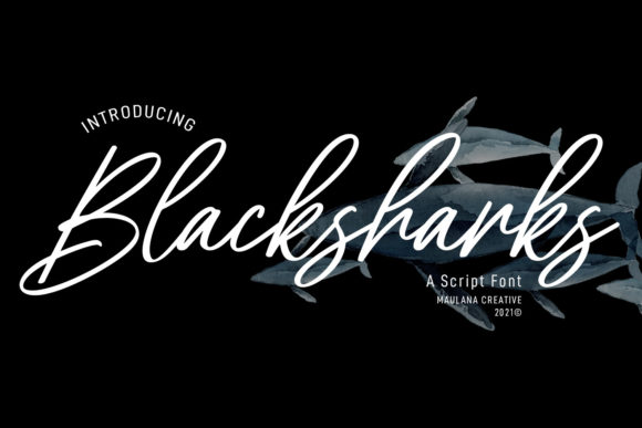 Blacksharks Script Font - Featured Image