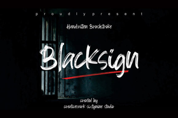 Blacksign Font - Featured Image