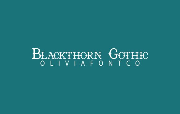 Blackthorn Gothic Font - Featured Image