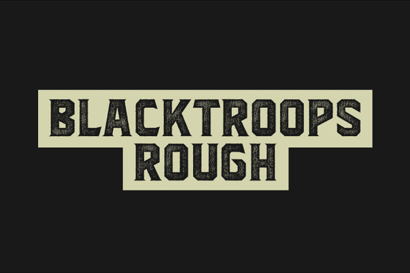 Blacktroops Rough Font - Featured Image