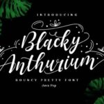 Blacky Anthurium Font - Featured Image