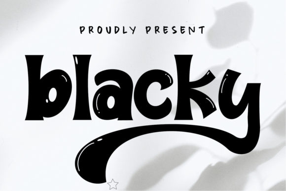 Blacky Font - Featured Image