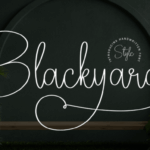 Blackyard Font - Featured Image