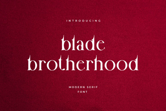 Blade Brotherhood Font - Featured Image