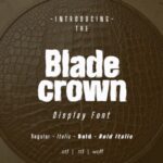 Blade Crown Font - Featured Image