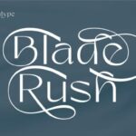 Blade Rush Font - Featured Image