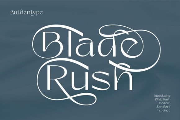 Blade Rush Font - Featured Image
