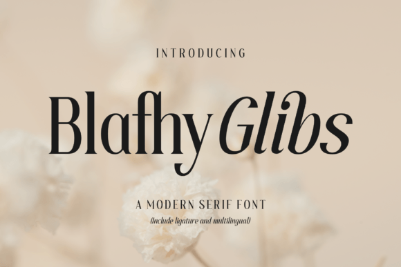 Blafhy Glibs Font - Featured Image