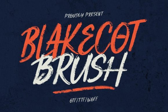 Blakecot Brush Font - Featured Image
