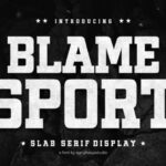 Blame Sport Font - Featured Image