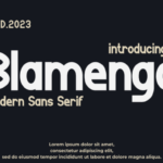 Blamengo Font - Featured Image