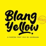 Blang Yellow Duo Font - Featured Image