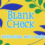 Blank Check Font - Featured Image