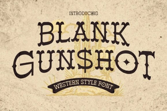 Blank Gunshot Font - Featured Image