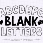 Blank Letters Font - Featured Image