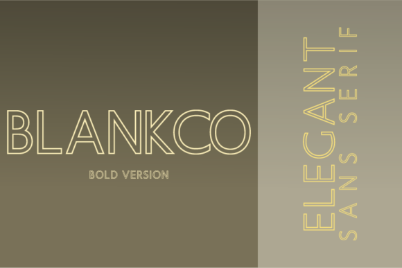 Blankco Outline Bold Font - Featured Image