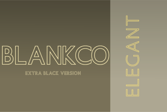 Blankco Outline Extra Black Font - Featured Image