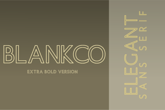 Blankco Outline Extra Bold Font - Featured Image