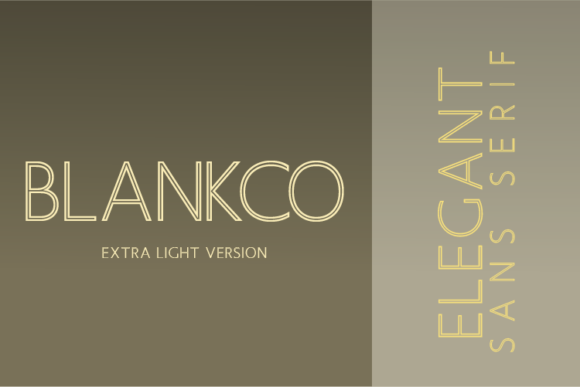 Blankco Outline Extra Light Font - Featured Image