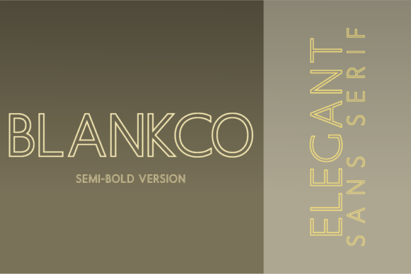 Blankco Outline Semi-Bold Font - Featured Image