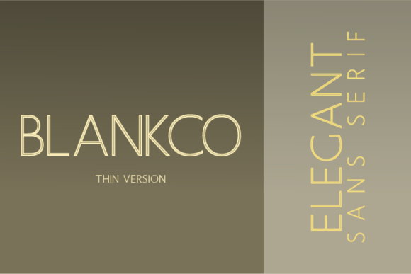 Blankco Outline Thin Font - Featured Image