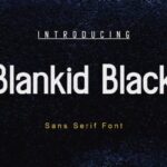 Blankid Black Font - Featured Image