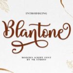 Blantone Font - Featured Image