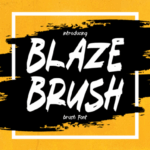 Blaze Brush Font - Featured Image