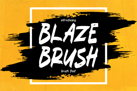 Blaze Brush Font - Featured Image