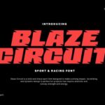Blaze Circuit Font - Featured Image