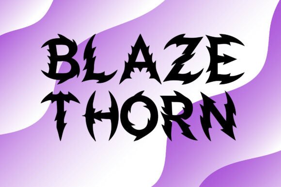 Blaze Thorn Font - Featured Image