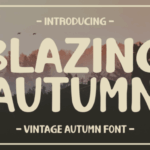 Blazing Autumn Font - Featured Image