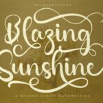 Blazing Sunshine Font - Featured Image
