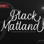 Blcak Matland Font - Featured Image