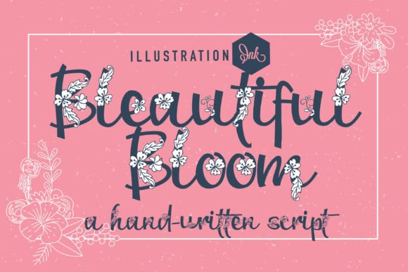 Bleautiful Bloom Family Font - Featured Image