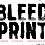 Bleed Print Font - Featured Image