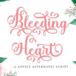 Bleeding Heart Font - Featured Image