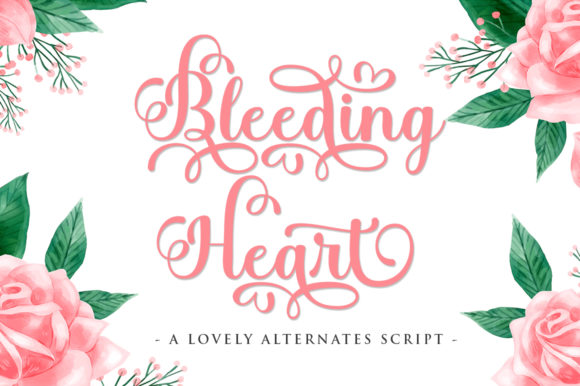 Bleeding Heart Font - Featured Image