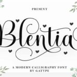 Blentia Font - Featured Image