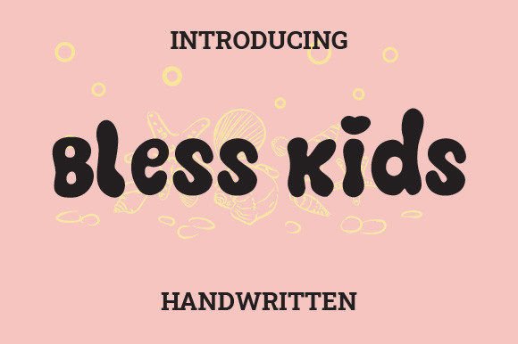 Bless Kids Font - Featured Image