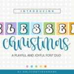 Blessed Christmas Duo Font - Featured Image