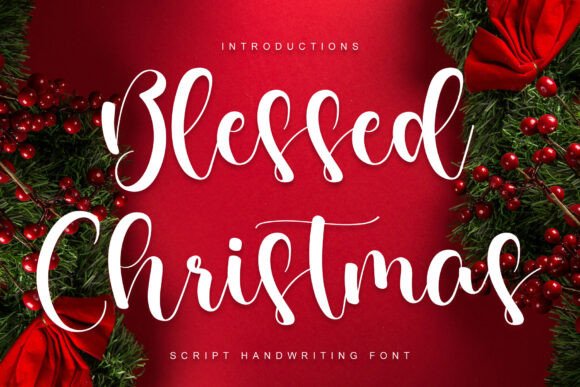 Blessed Christmas Font - Featured Image