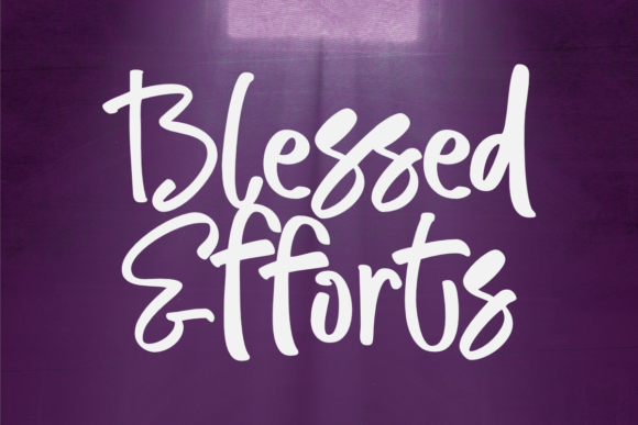 Blessed Efforts Font - Featured Image