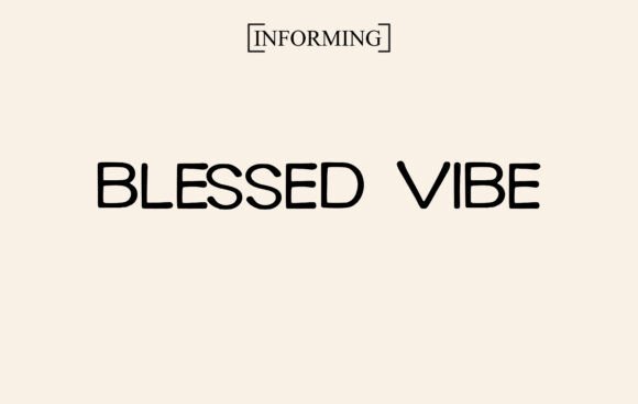 Blessed Vibe Font - Featured Image